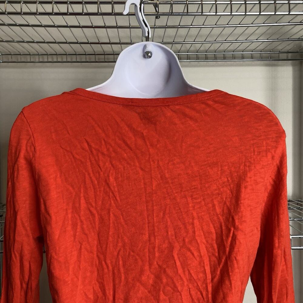 Vintage‎ Ralph Lauren Sport Y2K Women's Red Long Sleeve Top Size M Preppy Fitted - Picture 9 of 10